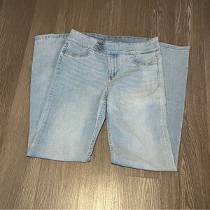 Low waisted straight jeans size 12